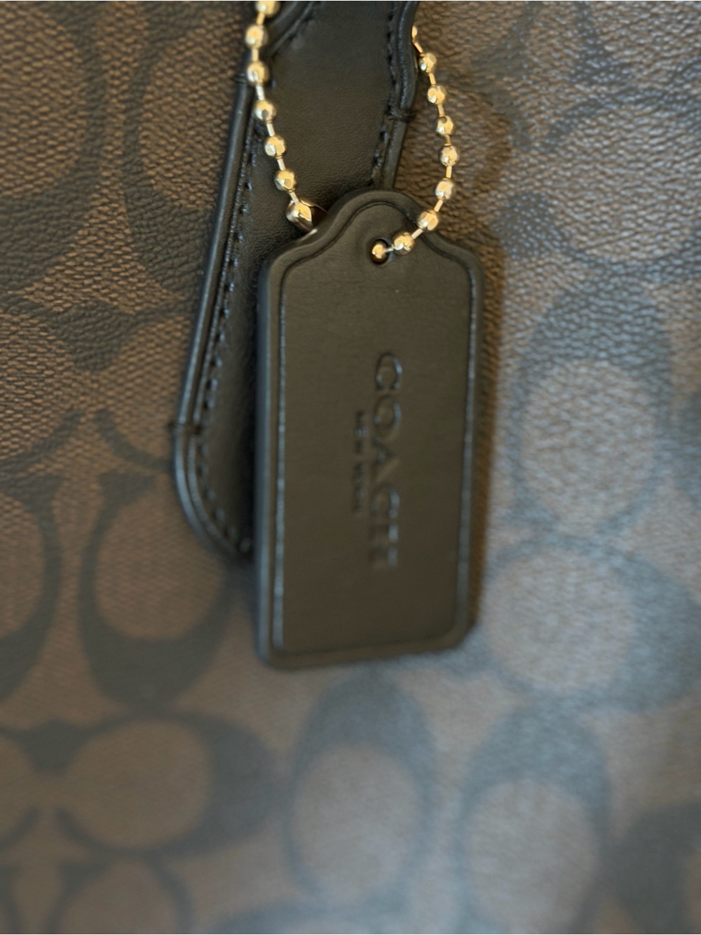 Coach Mollie Tote with Black Trim and Gold Hardware - Picture 6 of 11